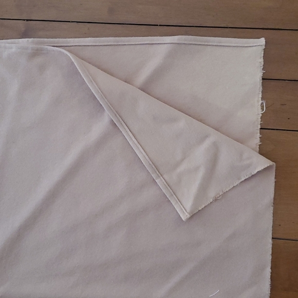 Flannel fleece poncho/wrap in a neutral toast shade. - Picture 5 of 6